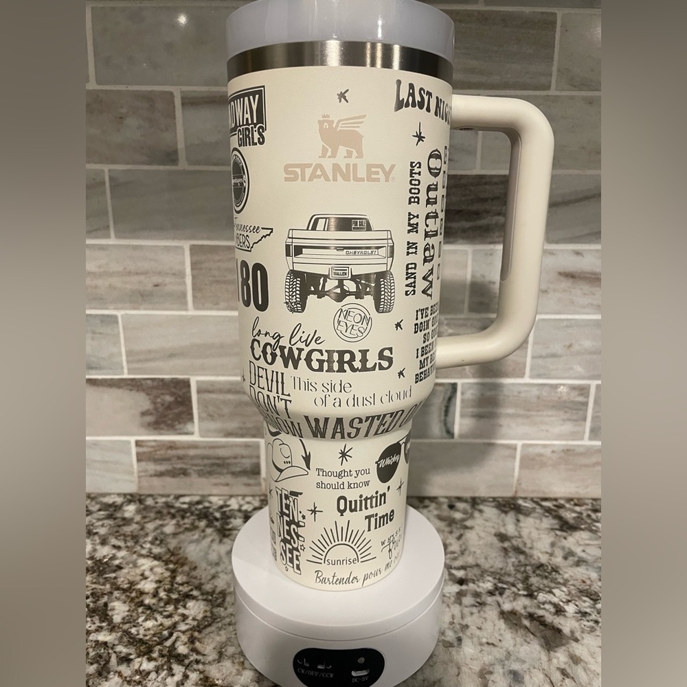 Morgan wallen laser engraved Stanley tumbler pick size color Valentines Day Gift